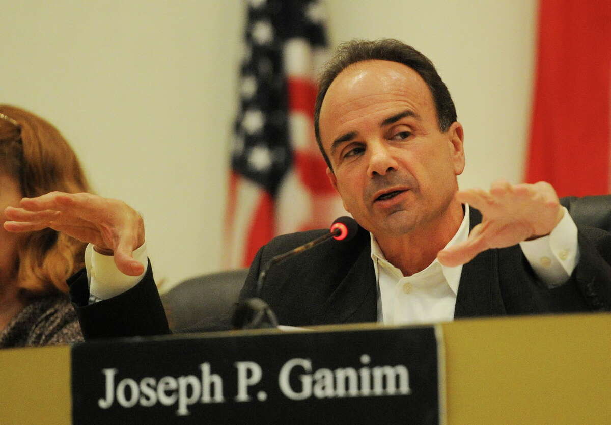 Bridgeport Mayor Joe Ganim makes comments on his proposed city budget to the meeting of the Bridgeport City Council at City Hall in Bridgeport, Conn. on Monday, April 4, 2016. Ganim announced that the budget would be released on Tuesday.
