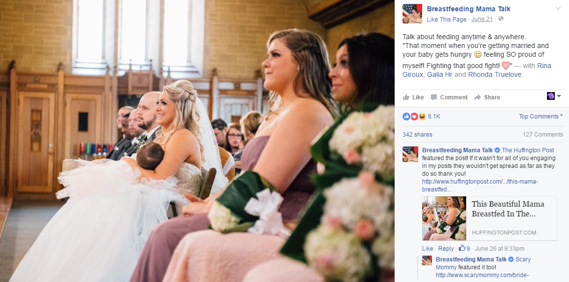Reports Bride Praised After Breastfeeding Her Baby During Wedding