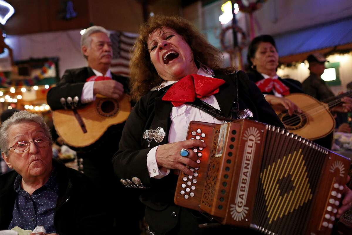 Accordion legend Eva Ybarra still occasionally kitty-cats — going place to place, singing for tips.