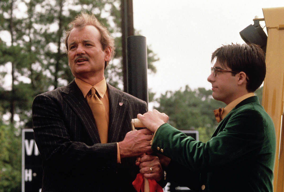 Bill Murray and Jason Schwartzman in Wes Anderson's "Rushmore." The movie was filmed in Houston, Anderson's hometown, at St. John's Academy and Lamar High School.