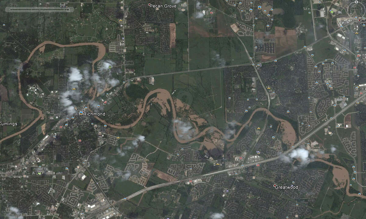 Screenshots from Google Earth show just how bad Texas flooding actually was