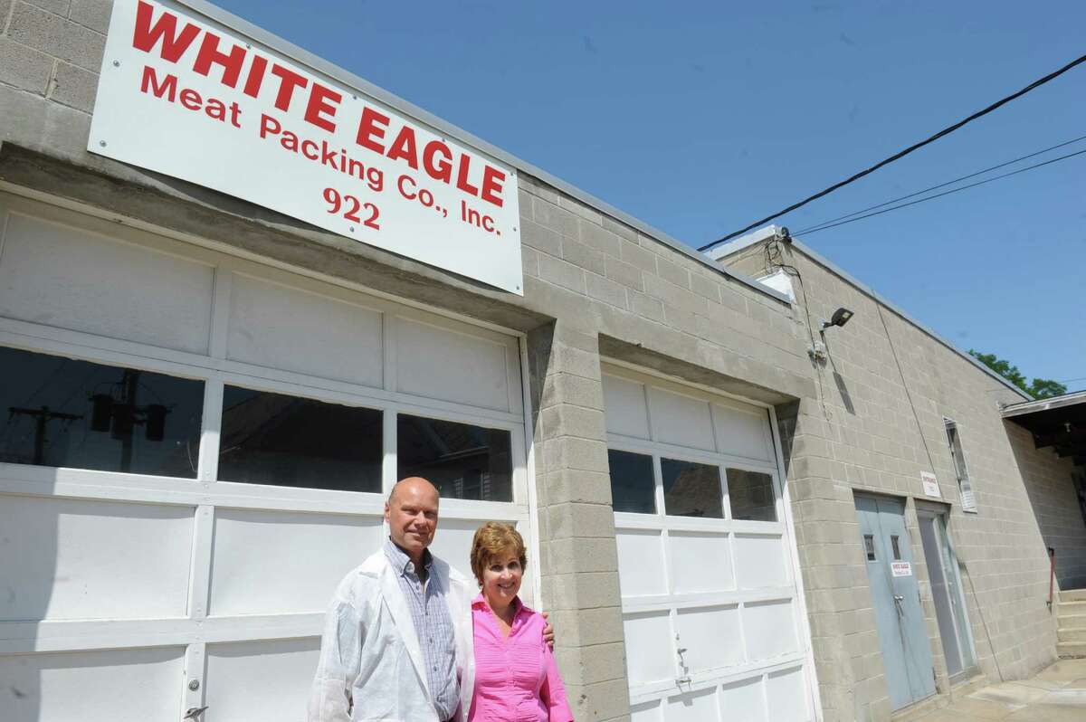 George and Christine Markiewicz owners of White Eagle Packing Co. on Friday June 24, 2016 in Schenectady, N.Y. (Michael P. Farrell/Times Union)