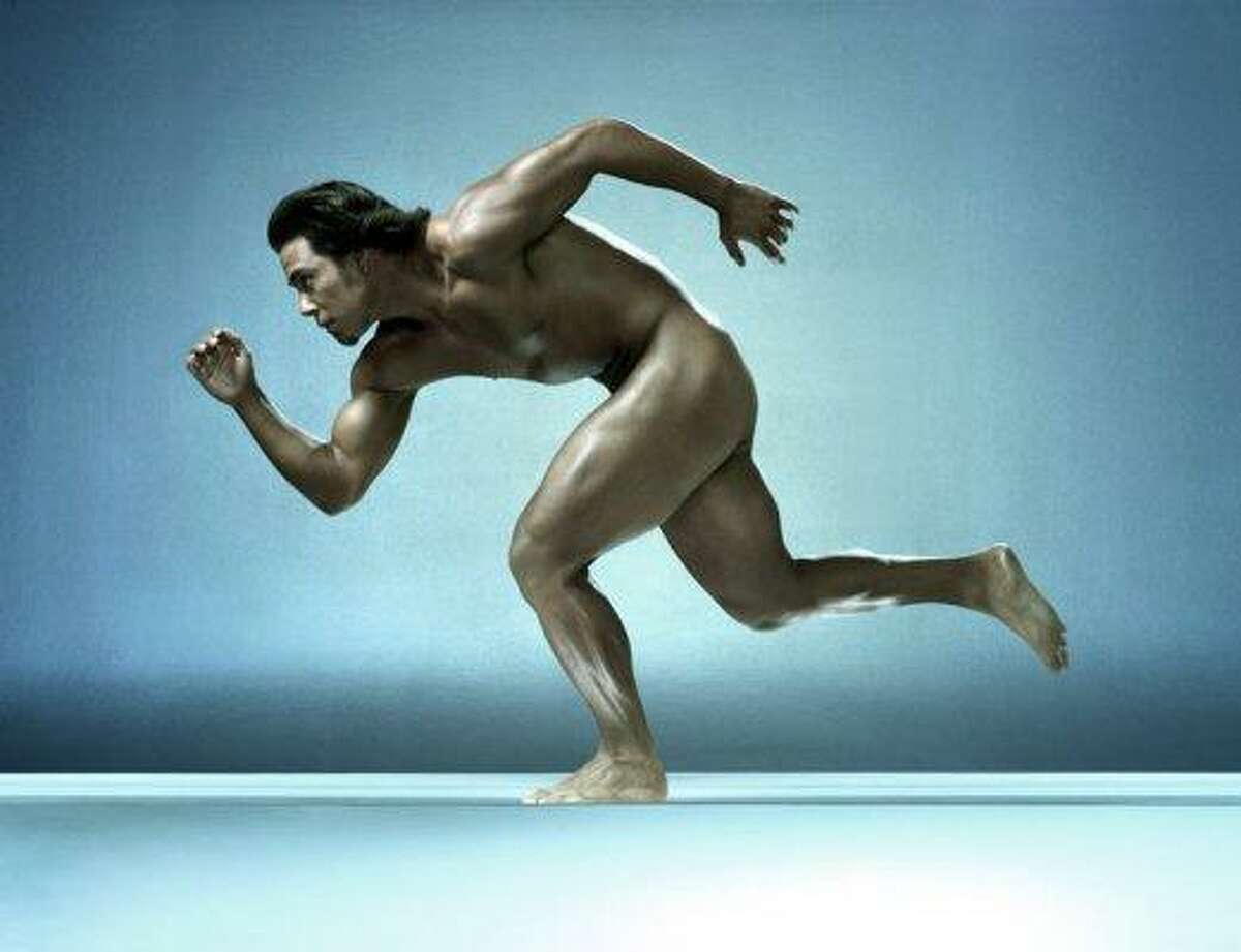 Speed-skater Apolo Ohno in the 2011 Body Issue of ESPN the Magazine. 