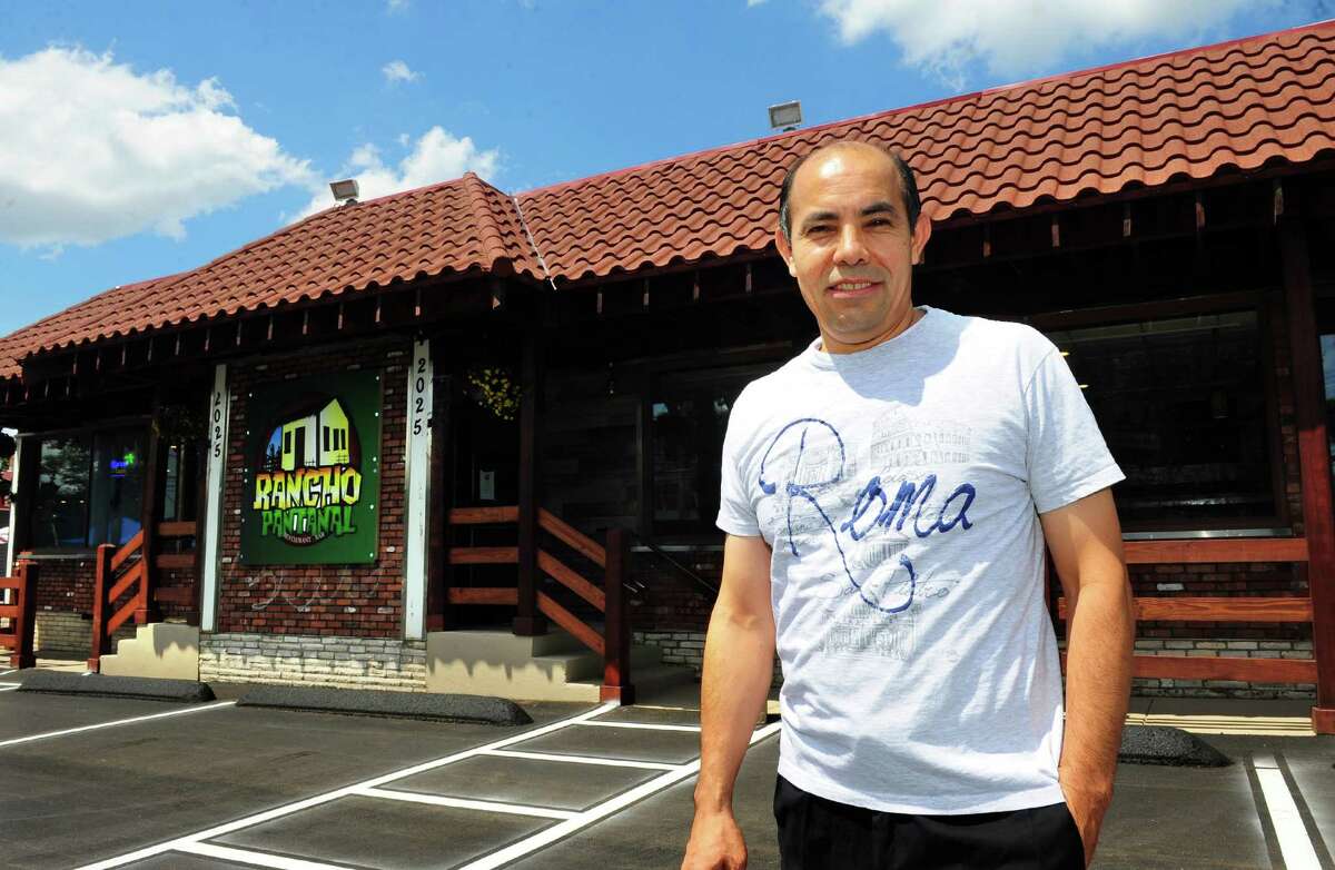June 2016 — Owner Manny Olivares poses at Rancho Pantanal, a new Brazilian restaurant which opens Friday on Boston Post Road in Bridgeport, Conn., on Wednesday June 29, 2016. Read more.