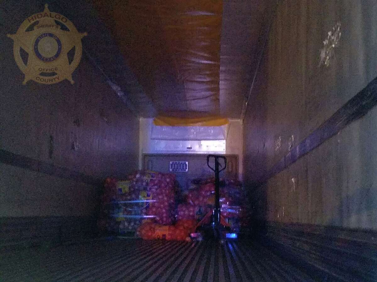 On Thursday night, U.S. Border Patrol agents were alerted to 25 undocumented immigrants who were found behind a false door on a tractor trailer in Edinburg, according to the Hidalgo County Sheriff's Office.