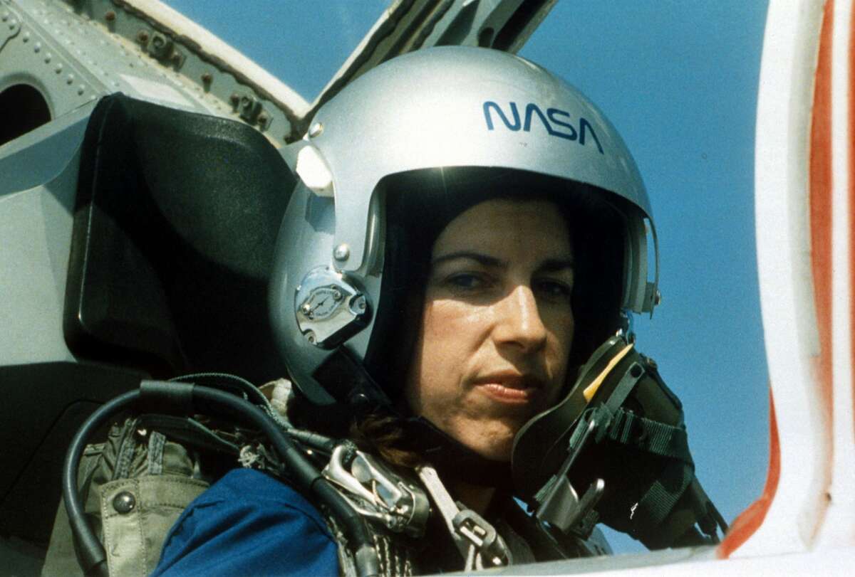 1993: NASA astronaut Ellen Ochoa during training at Vance Air Force base in Houston, TX., 1993. (Photo by NASA/Liaison)
