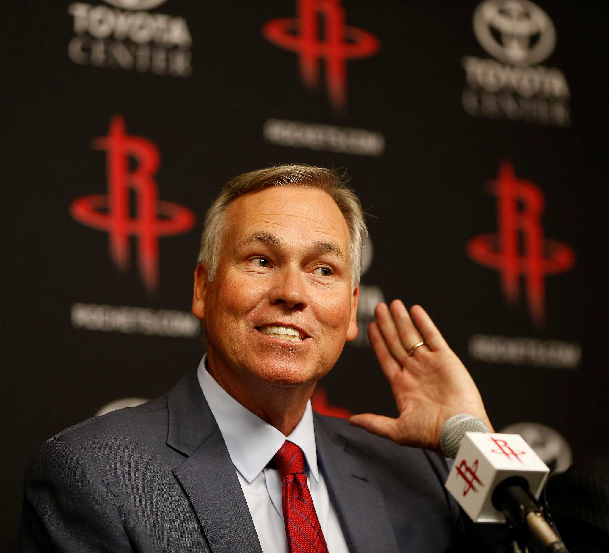 Houston Rockets head coach Mike D'Antoni brings it to Jerome
