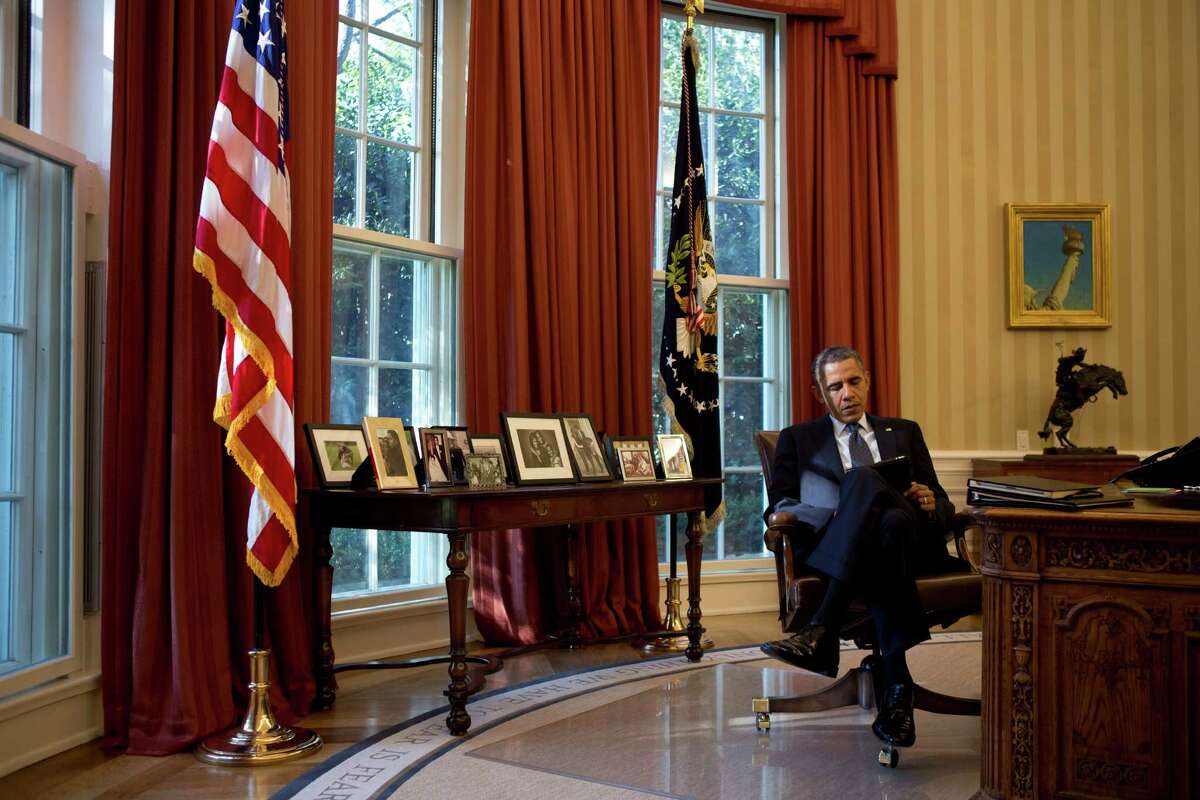 At White House, Barack Obama Finds Peace In The Treaty Room