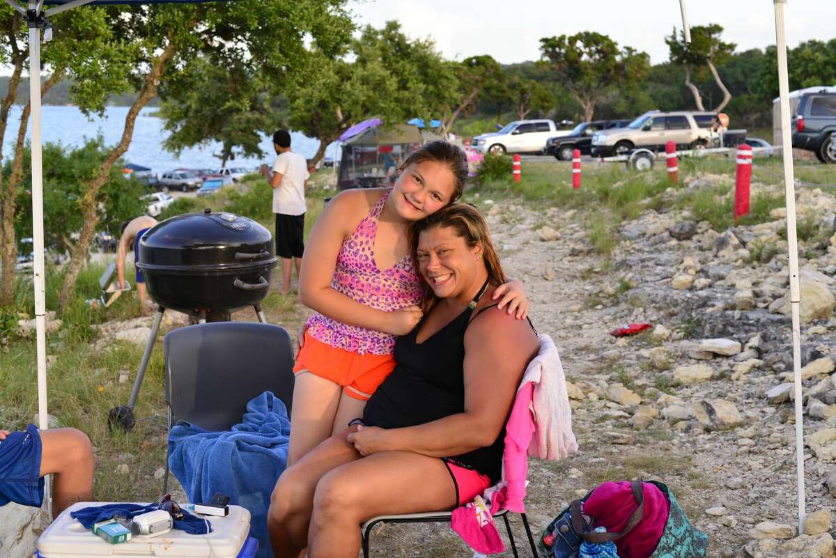 Visitors to Medina Lake on Saturday, July 2m, 2016, enjoys a day of camping, grilling and water sports. Then there was the large fireworks display.