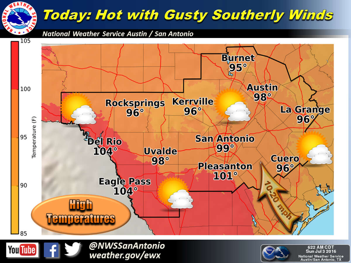 San Antonio under heat advisory