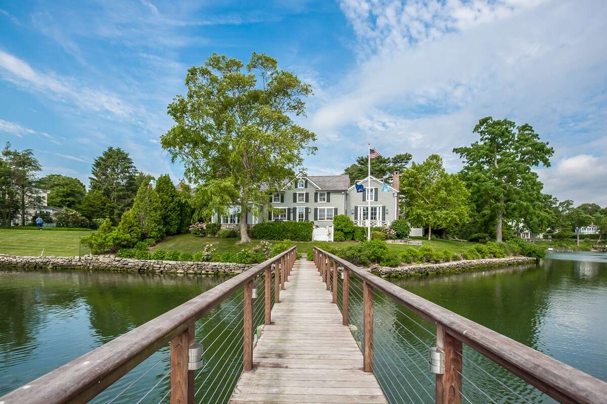 71 Five Mile River Rd, Darien, CT 06820 4 beds 5 baths Features: Sited on the Five mile River, 270-Degree water views, originally a 1700'S farmhouse and fully rebuilt in 2008, pool, 100' pier and deep water dock, private guest suite View full listing on Zillow