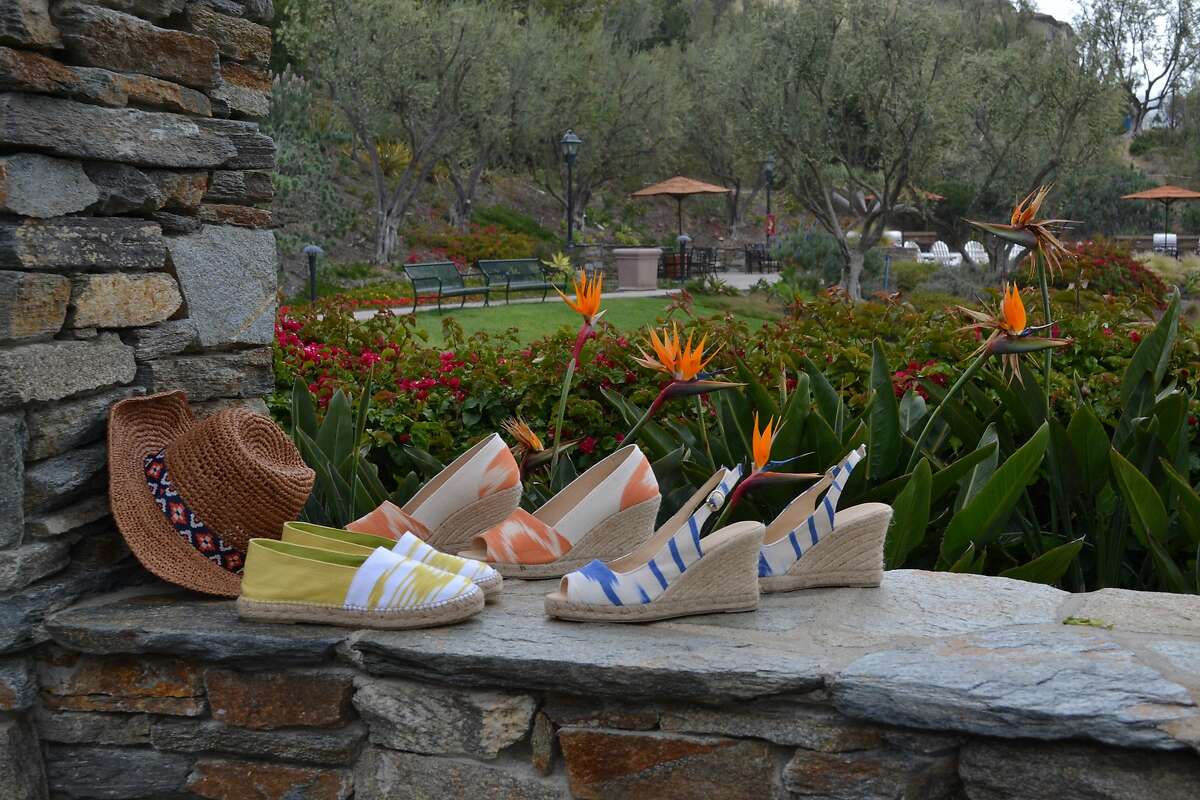 Olasoles, a Menlo Park company with Mediterranean ties, offers espadrilles hand-made in Spain with Mallorcan textiles, for $89-$159 a pair, at www.olasoles.com