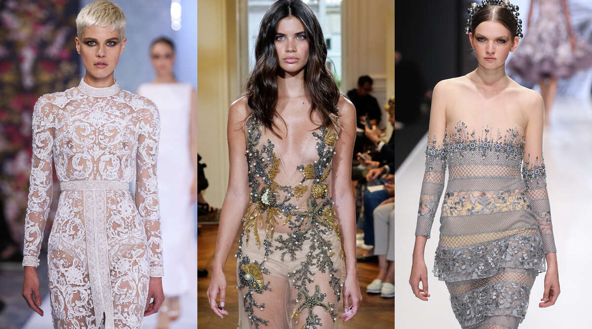 naked runway gowns