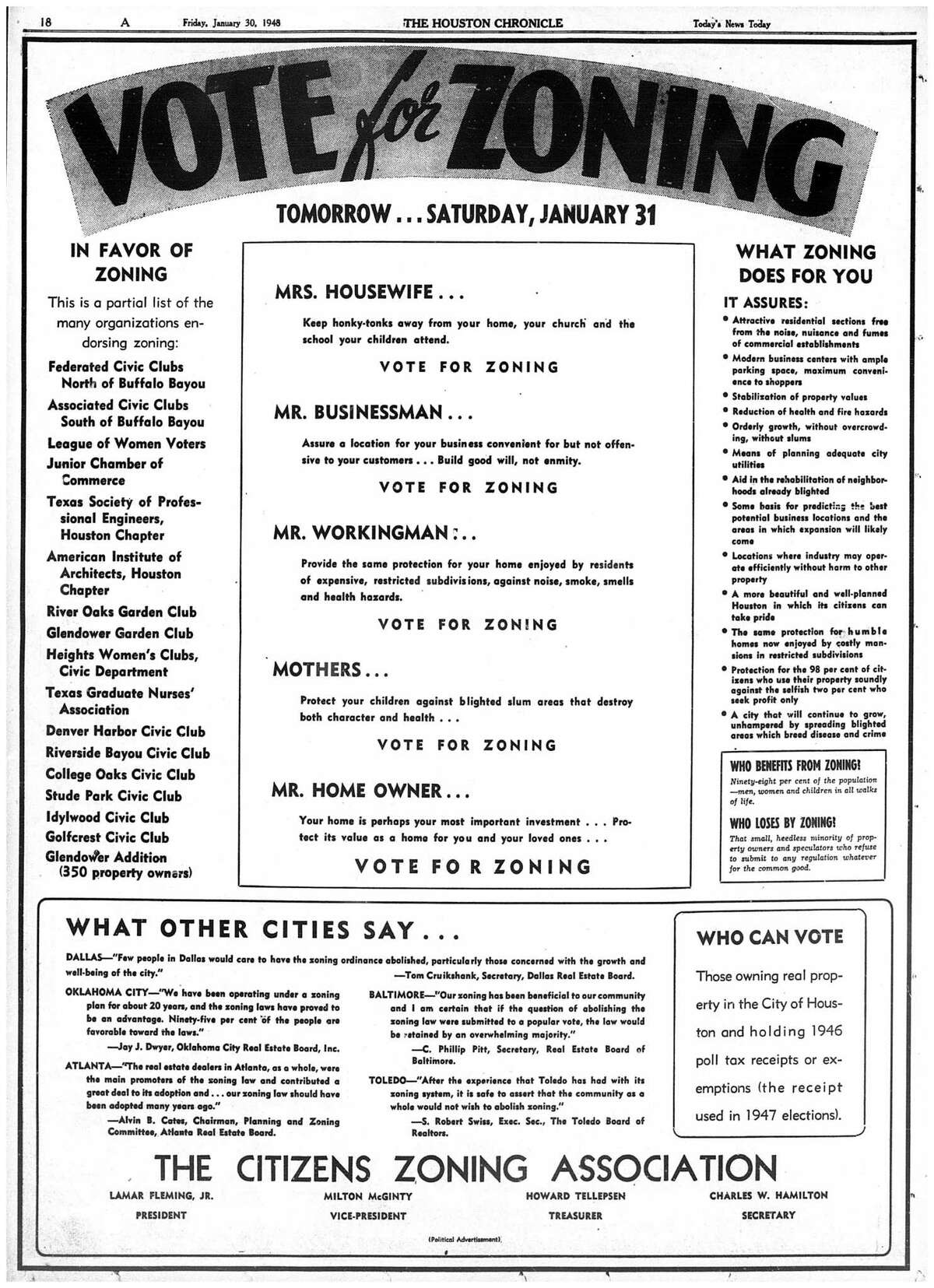 Character builder Houston's zoning battles