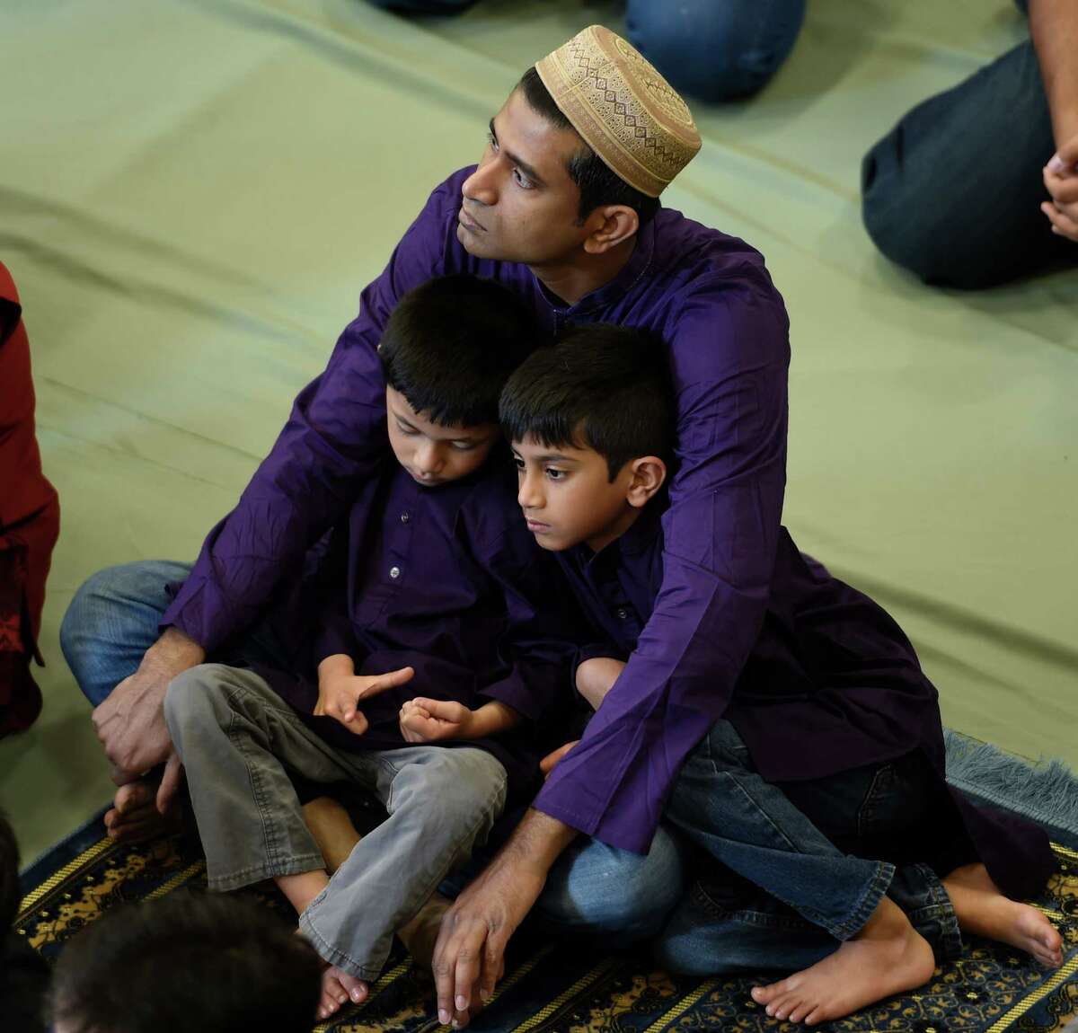 Worshippers of all ages attend the completion of Ramadan at the Islamic Center of the Capital District July 6, 2016 in Colonie, N.Y. (Skip Dickstein/Times Union)