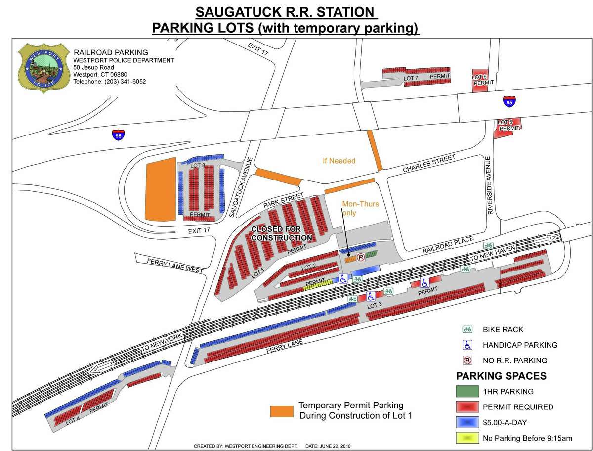 Train station parking lot closing