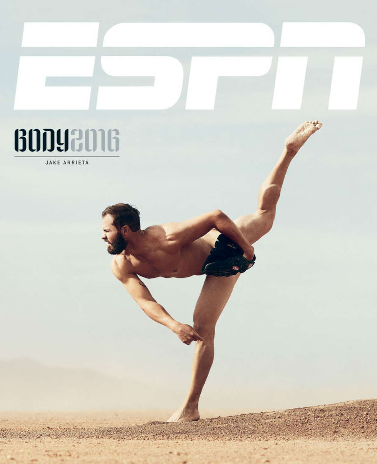 Baseball player Jake Arrieta in the 2016 ESPN Body Issue. 
