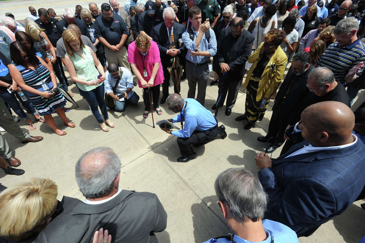 Beaumont Police Department Dallas shooting vigil