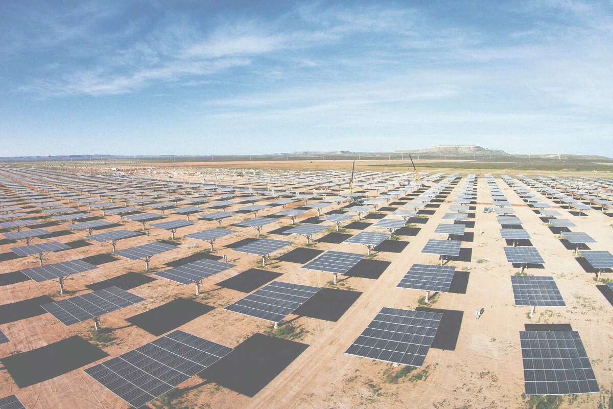 OCI Solar Power's 110-megawatt Alamo 6 solar farm in West Texas. 