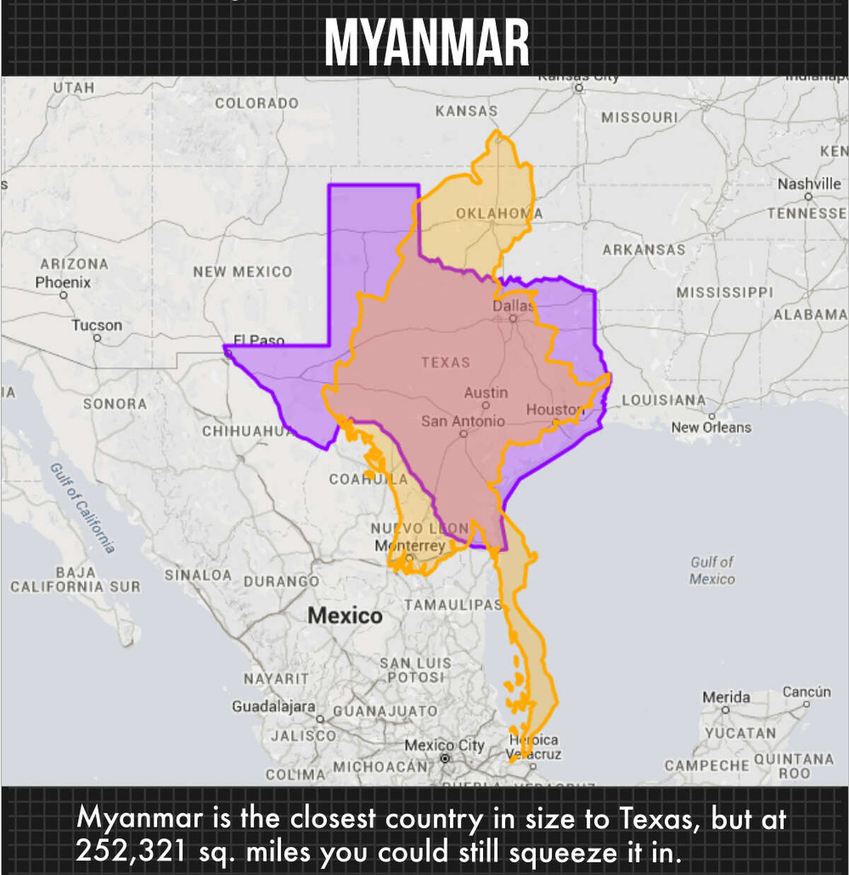 Map shows surprising number of countries that will fit inside Texas