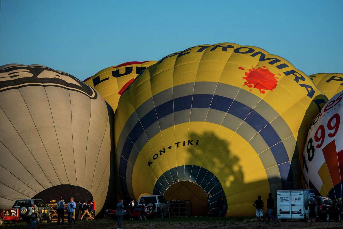 Hot air balloons in Spain