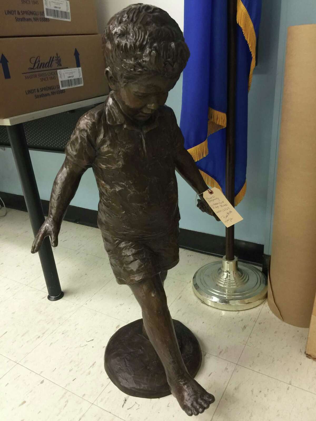 Mysterious bronze statue found
