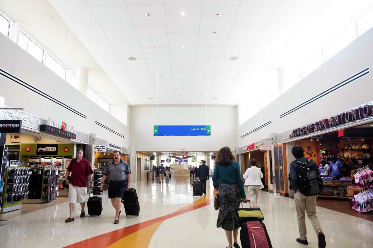 The Terminal B area at the San Antonio International Airport is shown in this 2015 photo.