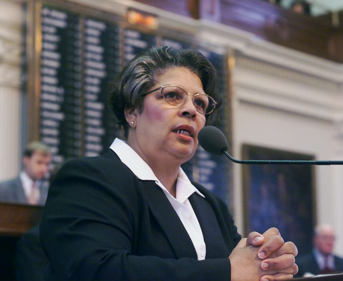 State Rep. Senfronia Thompson, D-Houston, stands on the floor of the Texas House of Representatives in Austin. (AP file photo)