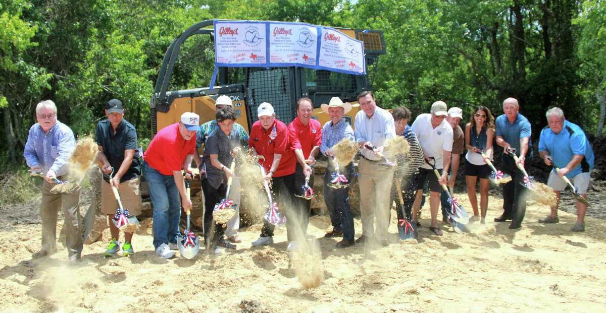Members of the community and developers attended the La Porte Town Center groundbreaking on the Fourth of July.