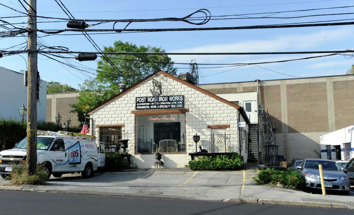 The Post Road Iron Works at 345 W. Putnam Ave. in Greenwich in 2011. Developers have proposed building an apartment complex on the site.