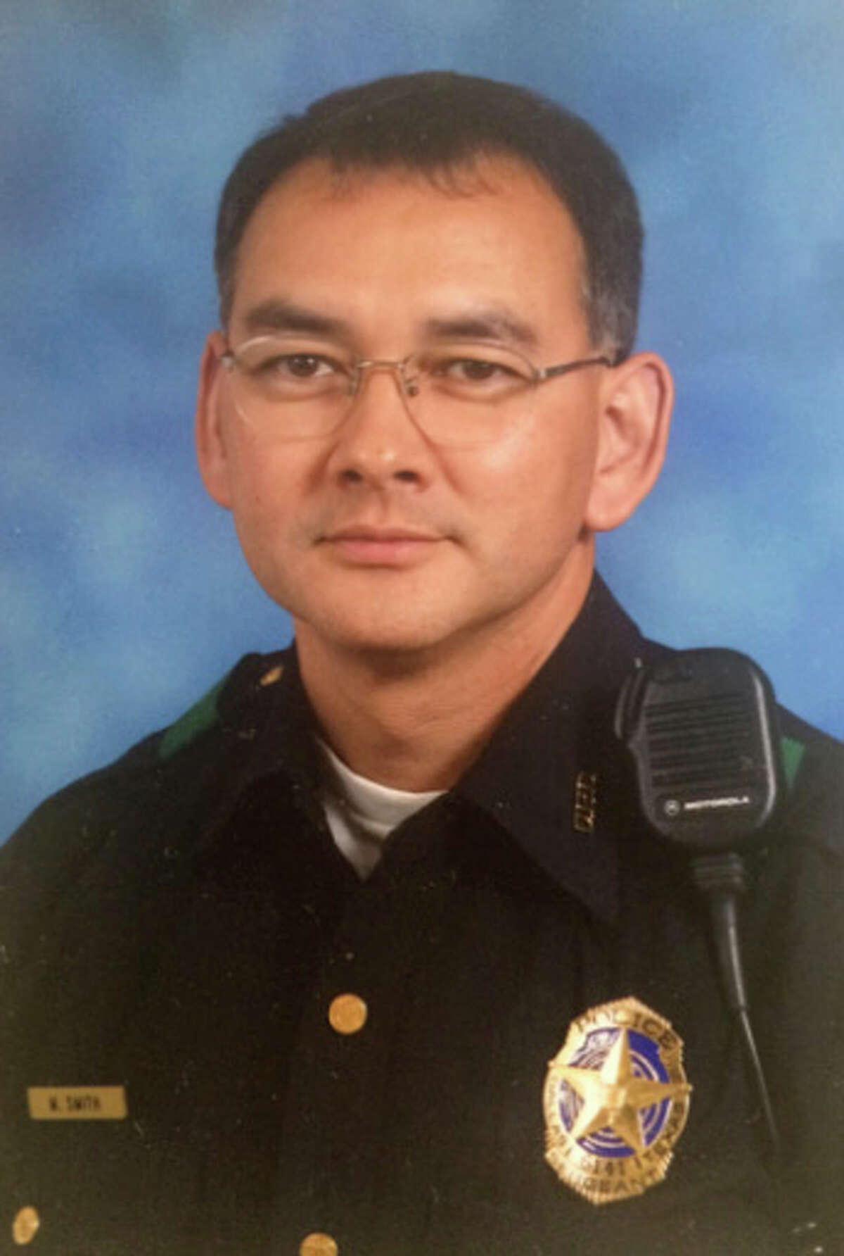 Sgt. Michael J. Smith, Dallas police department, was killed in an ambush attack in downtown Dallas, July 7, 2016. Photo provided by the Dallas Morning News