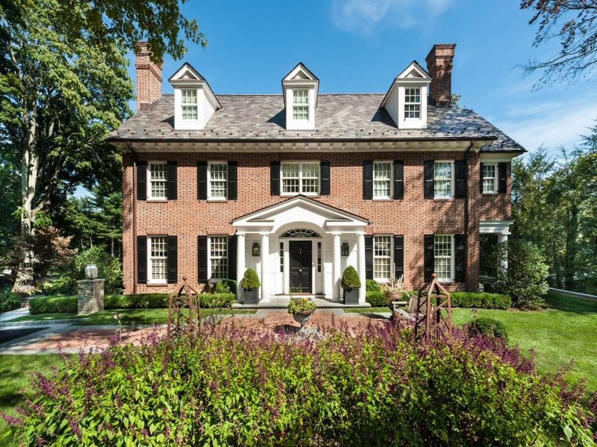 Georgian 77 Maple Ave, Greenwich, CT 06830 6 beds 8 baths 6,180 sqft Features: Outdoor terraces and courtyards. A wide center entrance hall is flanked by living and dining rooms, both with fireplaces View full listing on Zillow