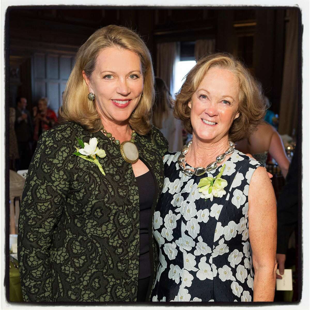 Designer Suzanne Tucker (left) and landscape designer Elizabeth Everdell were honored for their work with the ICAA Julia Morgan Award. June 2016. By Drew Altizer