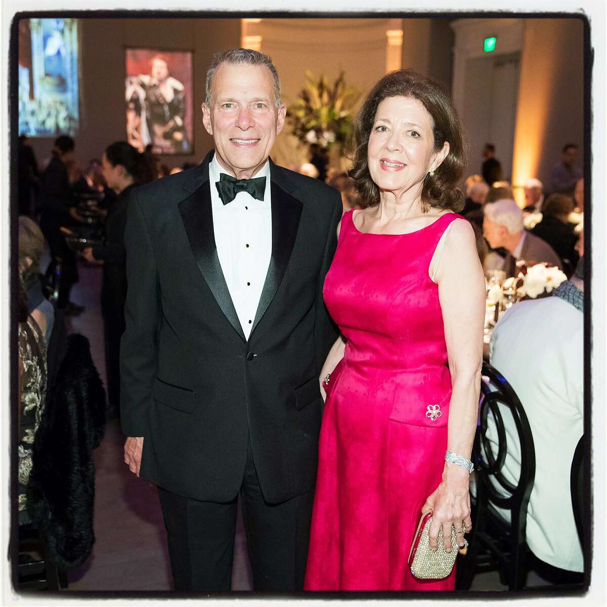SF Opera General Director Emeritus David Gockley and his partner, Linda Kempner, at the dinner-concert in his honor. June 2016. By Drew Altizer.