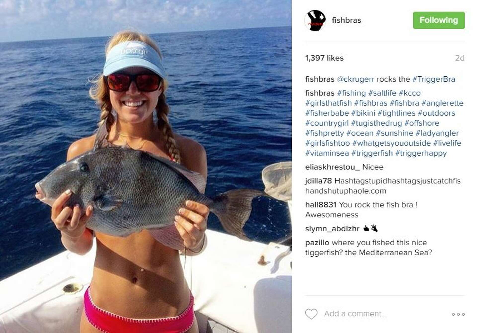 Fish bra: The latest internet trend that has women anglers going topless