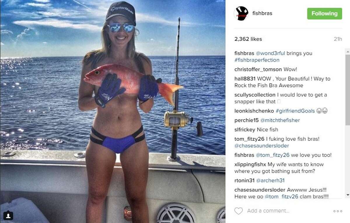 @FishBras on Instagram is serving up photos of fish and females daily in the account's digital summary of the "fish bra" trend.