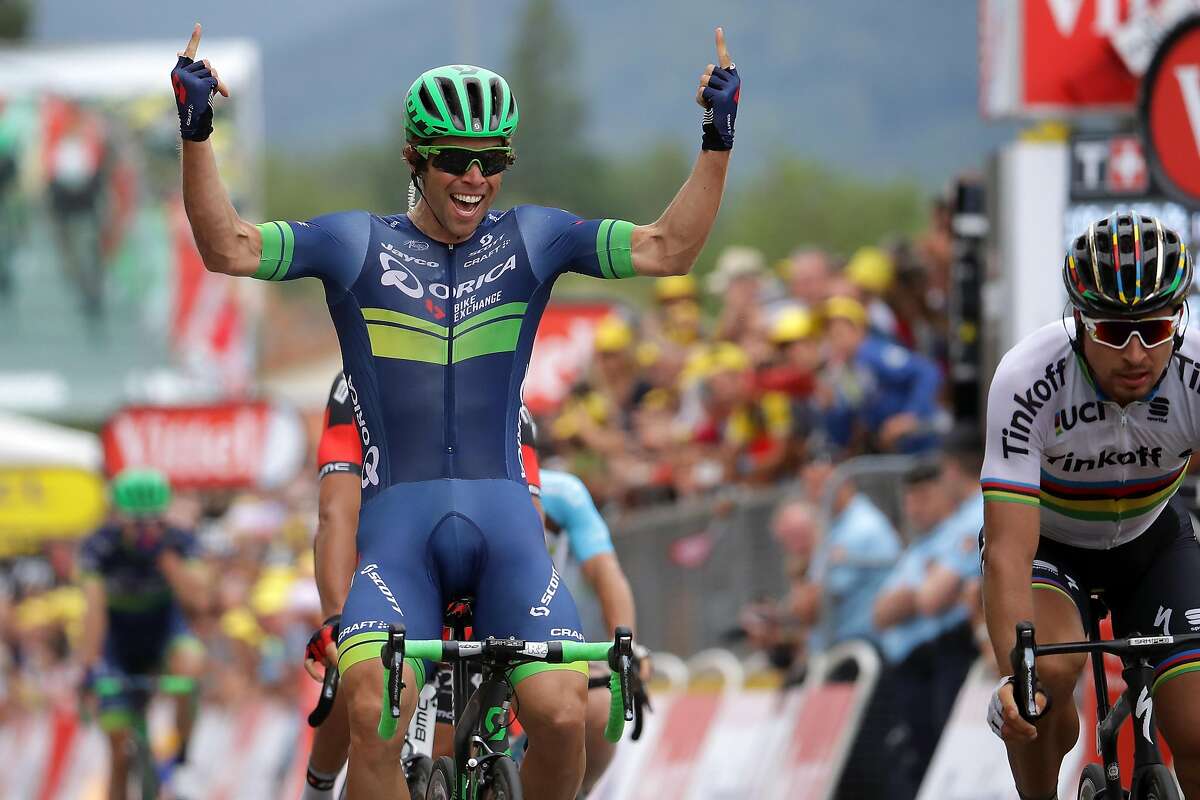 REVEL, FRANCE - JULY 12: Michael Matthews of Australia riding for Orica-BikeExchange wins the sprint in stage ten of the 2016 Le Tour de Frane a 197km stage from Escaldes-Engordany to Revel on July 12, 2016 in Revel, France. (Photo by Chris Graythen/Getty Images)