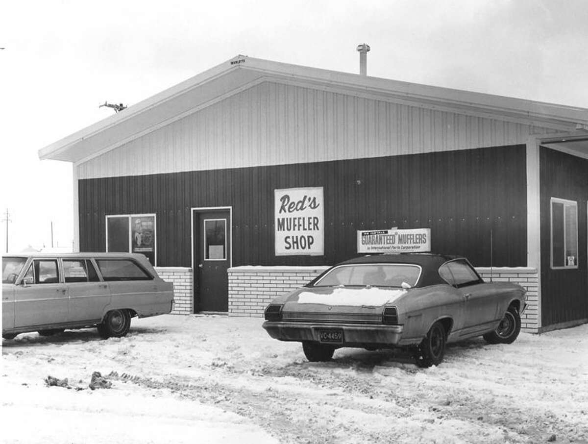 Floyd Foster of 304 Glen Road, owner and operator of Red’s Pure Oil service station at 513 East Ellsworth, has announced the opening of Red’s Muffler Shop on Lyon Road, one block west of A.C. Graham Motors.This photograph was first published in the Daily News on Jan. 29 (whether it was 1970 or 1978 is not clear.)