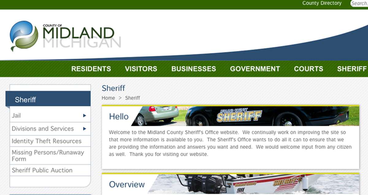 Midland County Sheriff website