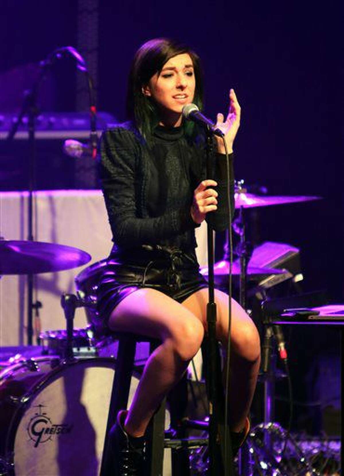 Christina Grimmie performs as the opener for Rachel Platten at Center Stage Theater, in Atlanta. Florida, in this file photo.