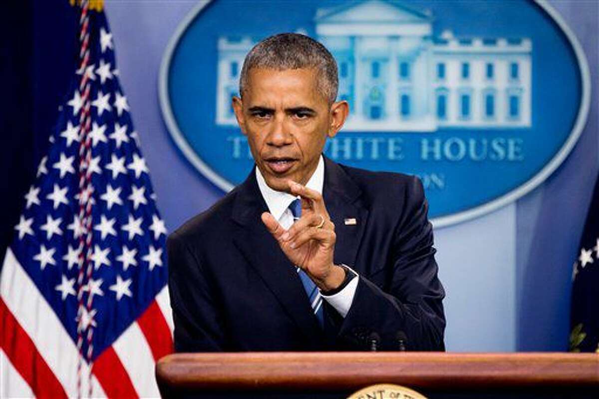 Fotografía de archivo del 23 de junio de 2016 del presidente Barack Obama hablando en la Casa Blanca sobre un fallo de la Corte Suprema sobre inmigración. (AP Foto/Andrew Harnik)