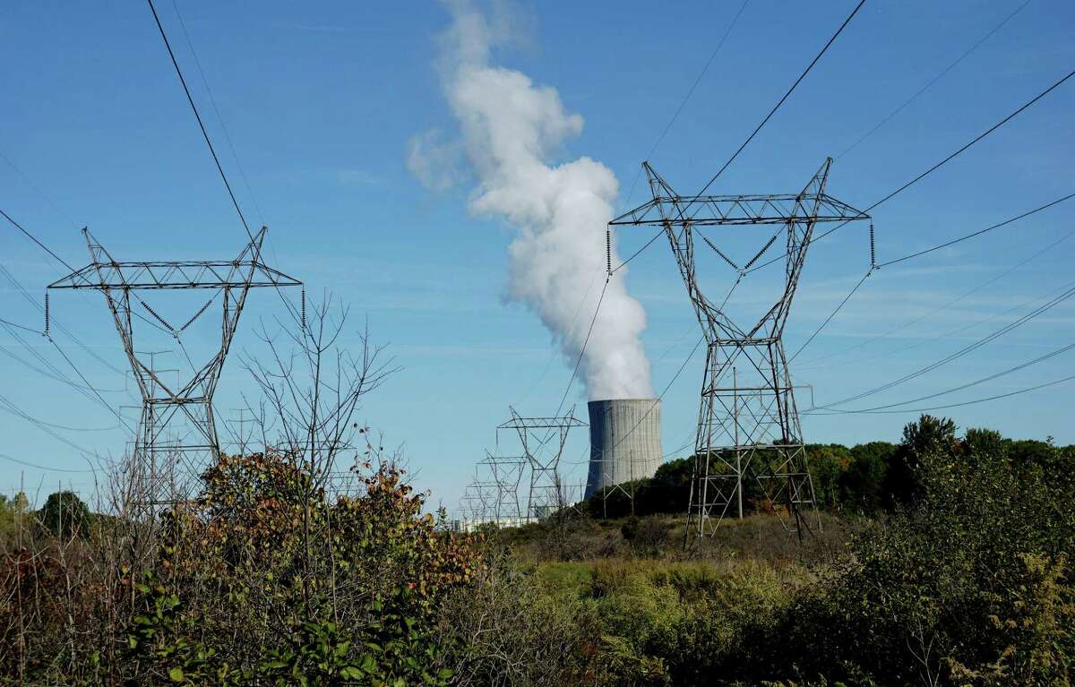 This Oct. 8, 2015 photo shows the FitzPatrick nuclear plant in Scriba, N.Y. Negotiations to save the FitzPatrick nuclear power plant from closure by selling it to the operators of a nearby nuclear plant on Lake Ontario were proceeding Wednesday, July 13, 2016. Exelon said it was in discussions to purchase Entergy Corp.?’s FitzPatrick plant, which employs more than 600 people and produces enough electricity to power more than 800,000 homes. (Stephen D. Cannerelli/The Syracuse Newspapers via AP) ORG XMIT: NYSYR102