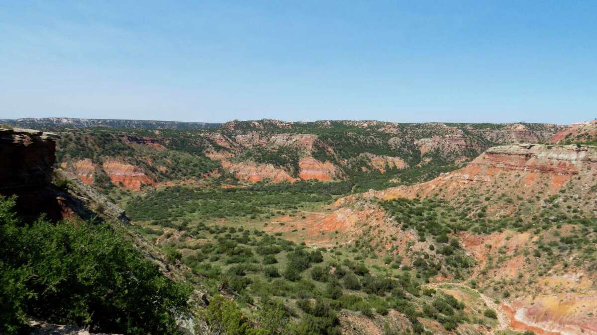 Palo Duro Canyon State Park is often called the "Grand Canyon of Texas." It has 30 miles of hiking, biking and equestrian trails in the Panhandle region south of Amarillo.