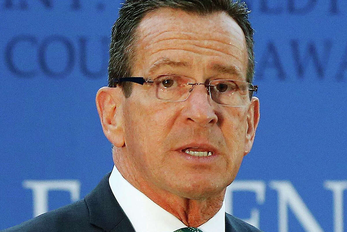 Connecticut Gov. Dannel P. Malloy speaks after receiving the John F. Kennedy Profile in Courage Award at the John F. Kennedy Presidential Library in Boston, MA on May 1, 2016.