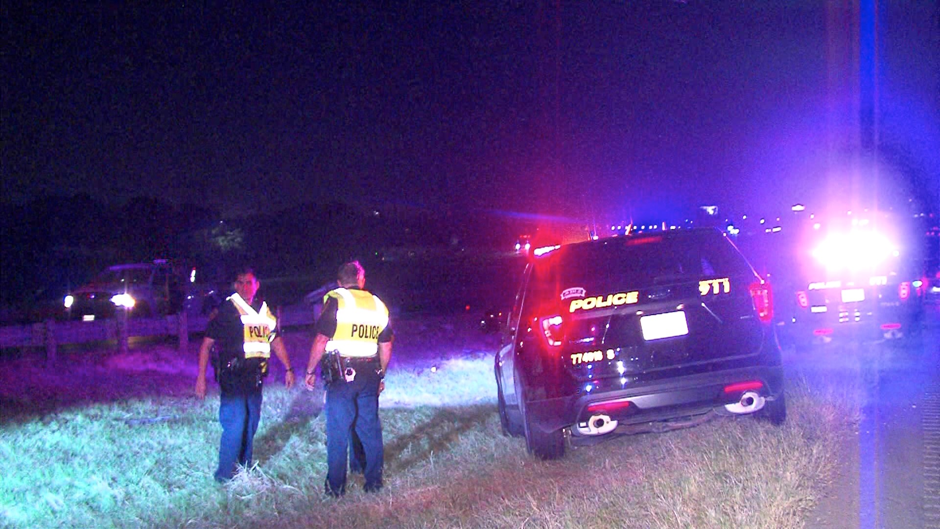 Man hospitalized after truck crashes into car, rolls, catches fire on ...