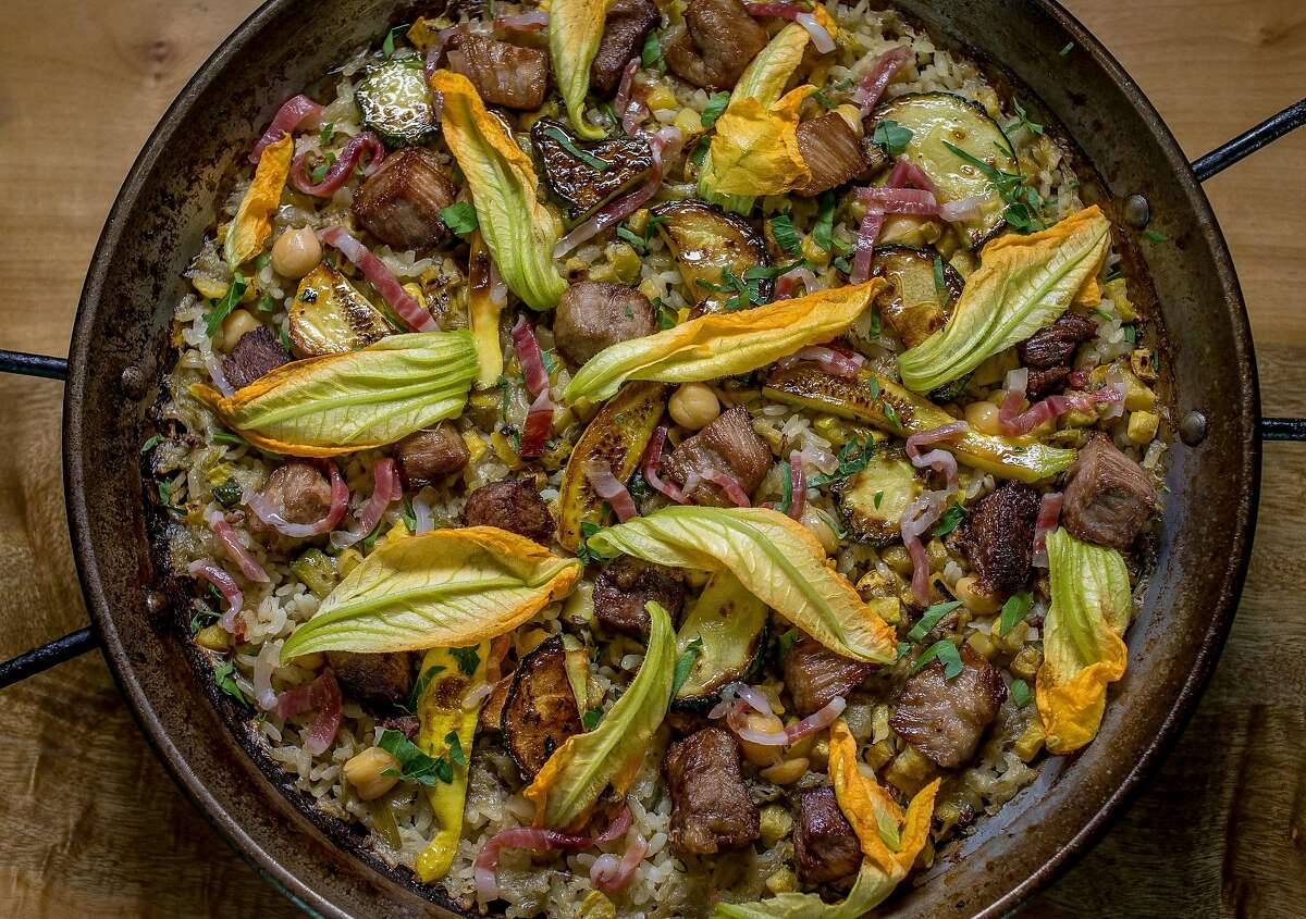 The Pork Paella at Bellota in San Francisco, Calif. is seen on July 15th, 2016.