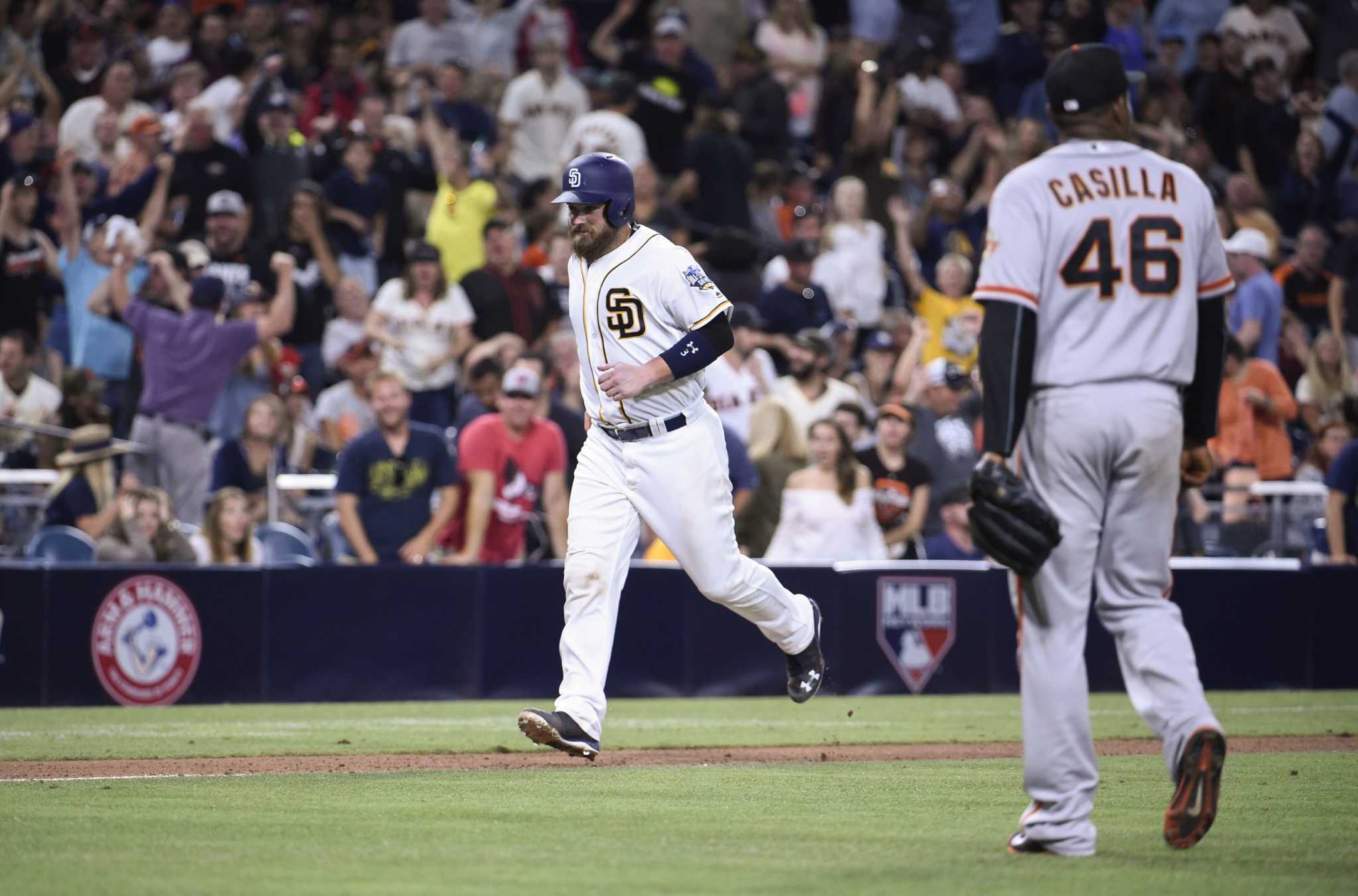 Jeff Samardzija allows 2 Padres homers in season debut