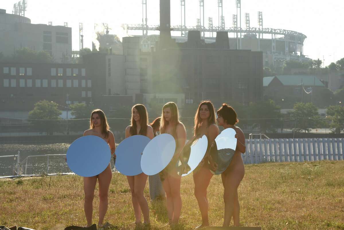 100 Women Pose Nude Outside Republican Convention Site