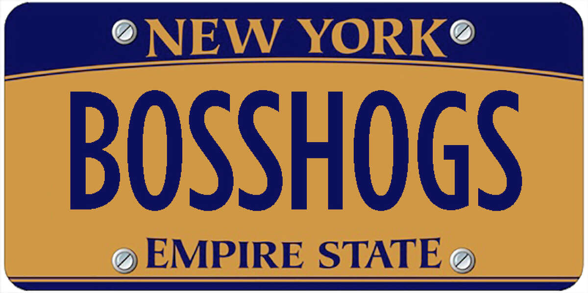 A sampling of personalized plates not allowed by New York's Department of Motor Vehicles. The list is updated periodically by state officials.