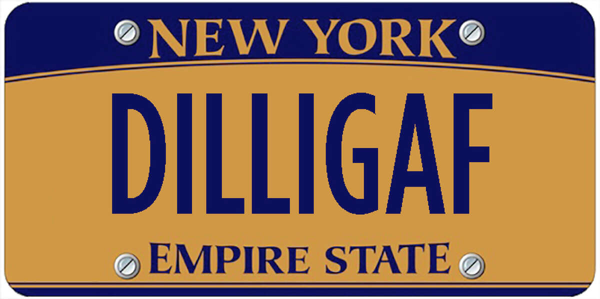 A sampling of personalized plates not allowed by New York's Department of Motor Vehicles. The list is updated periodically by state officials.